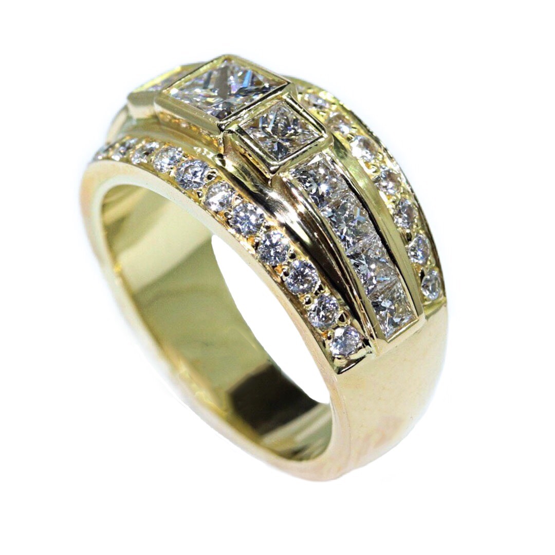 18k Yellow Gold Diamond Set Dress Ring | Shadwicks Fine Jewellery